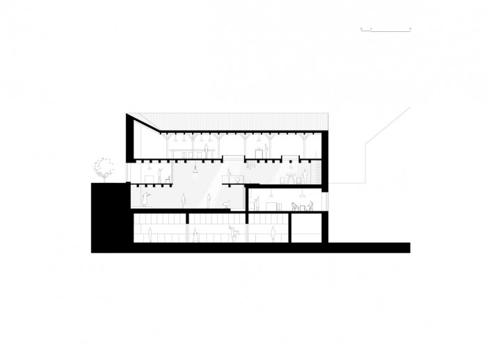 The Distillery, podélný řez, KOGAA