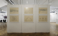 Expozice výstavy Ideální Velká/ Malá Praha, 1919/ 2019 v Galerii Lucerna.