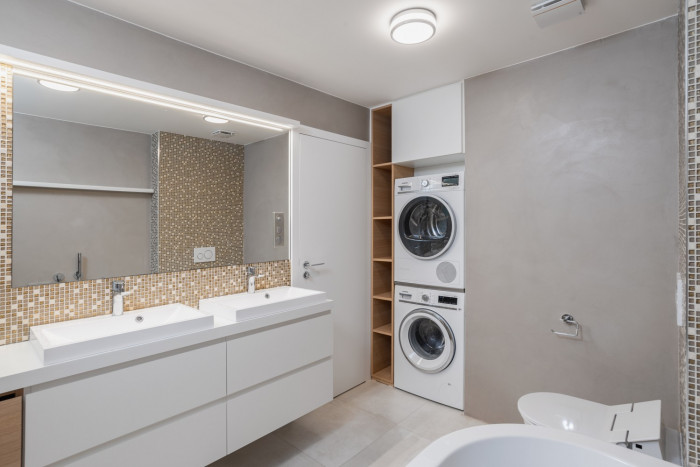 Interiér mezonetového bytu, studio AEIOU