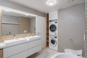Interiér mezonetového bytu, studio AEIOU