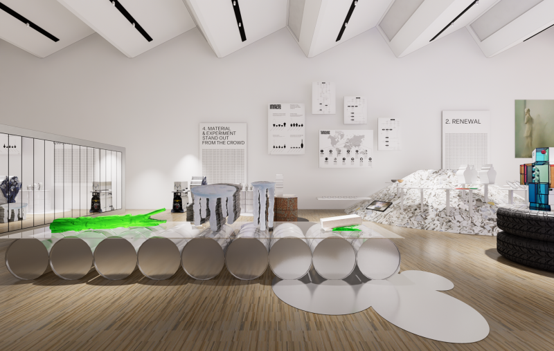 Vizualizace výstavy Made by Fire od edit! architects