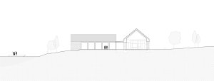 Příčný řez (Usedlost na Slapech, edit! architects)