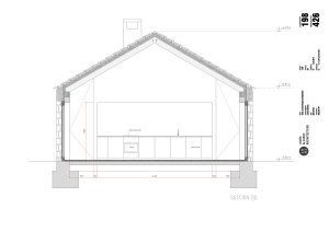 Villa Slow, řez, Laura Alvarez Architecture