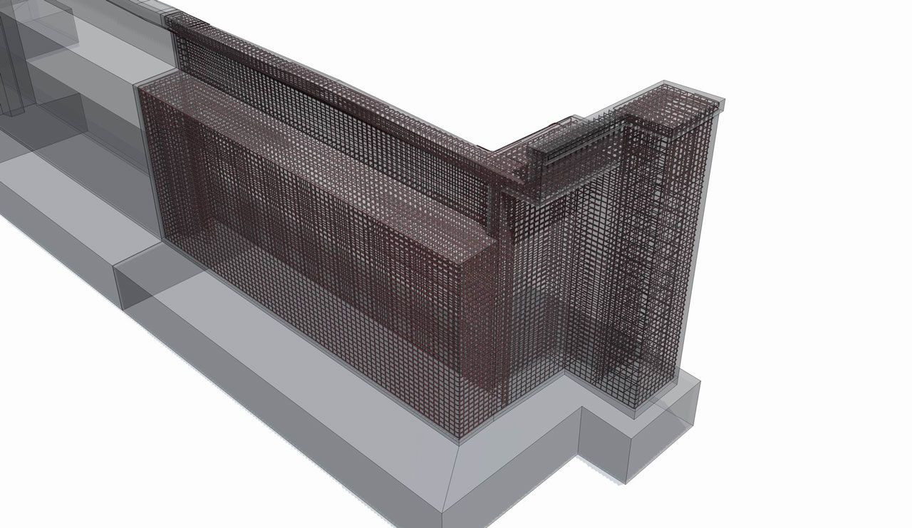 Železniční most v Bartoškově ulici, opera, výztuž - foto