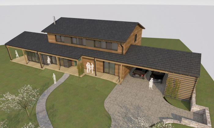 Dům s ozvěnami Karibiku, Irena Truhlářová, Ing. Martin Jirsa, ARCHCON atelier - vizualizace