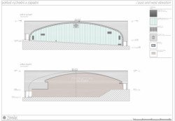 Zimní stadion v Teplicích, MISE a SIAL Architekti a inženýři, pohledy V a Z