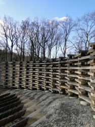 třiarchitekti, Letní scéna AmFík, konstrukce hrazení zevnitř – foto