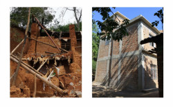 Rekonstrukce zemětřesením zničené čínské vesnice Guangming