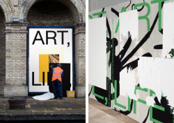 Grafická identita stálé sbírky navržená v souladu s navrhovaným architektonickým řešením – tedy jako otevřený modulární systém, který je schopen pojmout nejrůznější formy a varianty sdělení, vizualizace, Tomáš Varga, Jakub Jansa a 20YY Designers