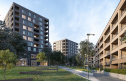 Bytový komplex Andromeda v Košících, vizualizace, re:architekti