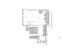 Půdorys - patro (Podkrovní byt na Arbesově náměstí od Formafatal)