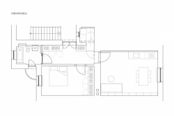 Hana Drdlová, Rekonstrukce bytu, Praha - Letná - půdorys po rekonstrukci