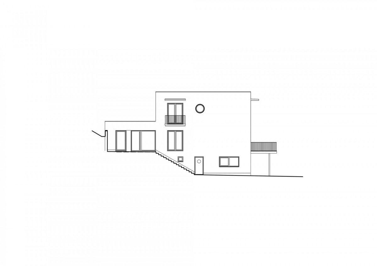 Vila Hrázní, Atelier RAW / Tomáš Rusín, Ivan Wahla, pohled západní