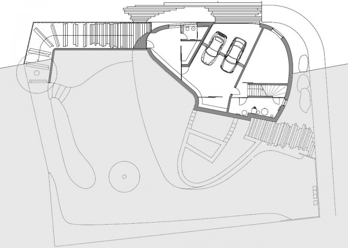Daniela Polubědovová, Rodinný dům Srdce, situace