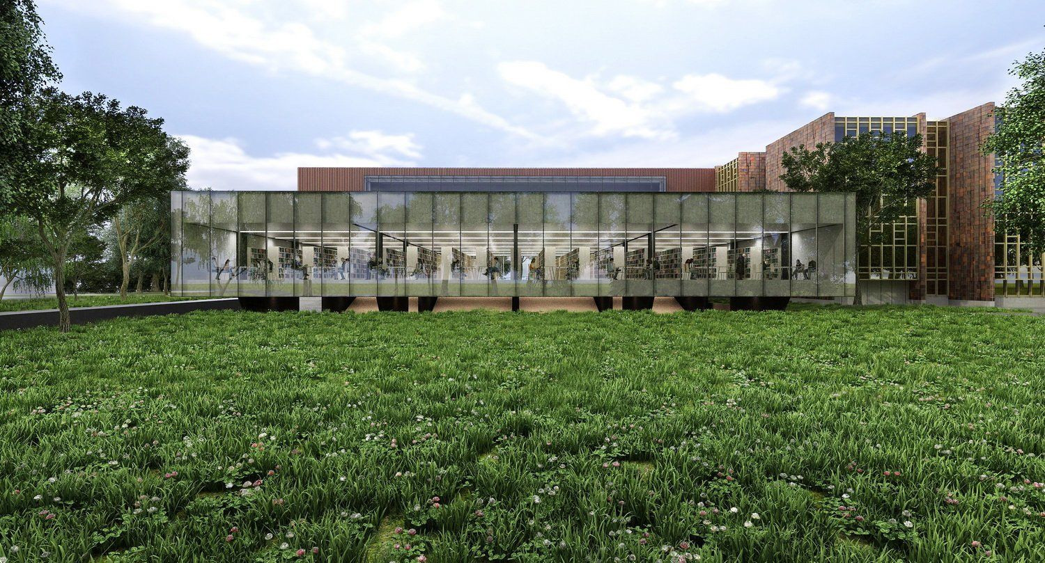 Ivan Kroupa architekti, Jihočeská vědecká knihovna, 2. místo, vizualizace