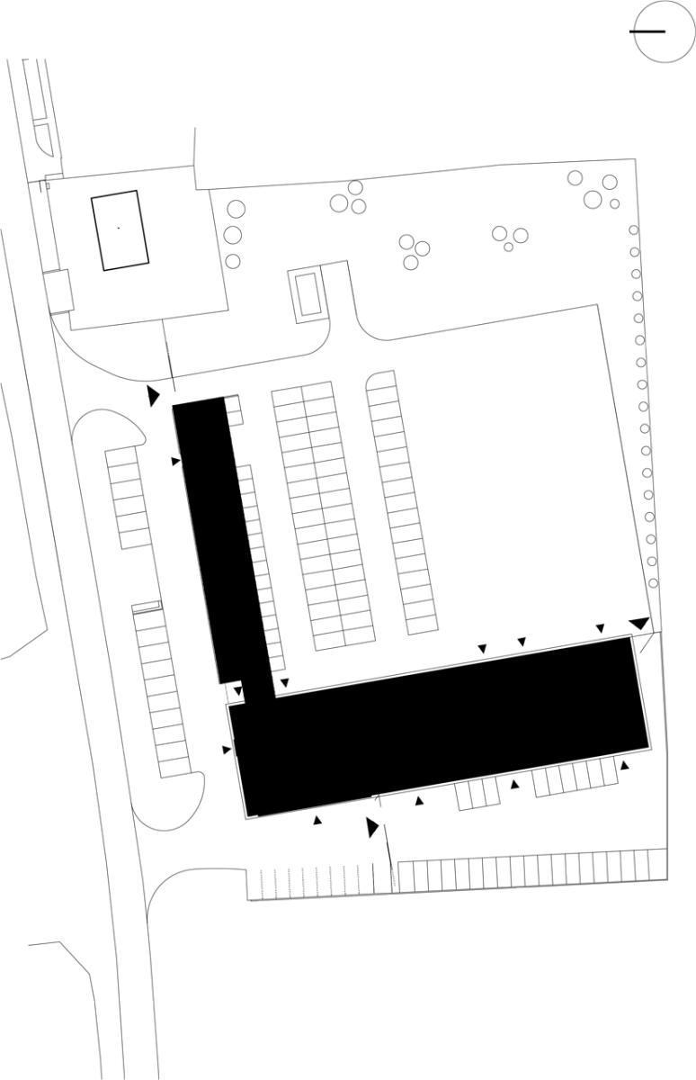 OK PLAN ARCHITECTS s.r.o., SKLADOVACÍ A PARKOVACÍ AREÁL BYCHL s.r.o. - situace