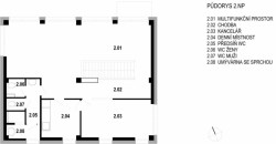 ATELIER 38 s.r.o. , Stavební úpravy firmy Steel Partner a Multifunkční objekt - půdorys 2.N.P.