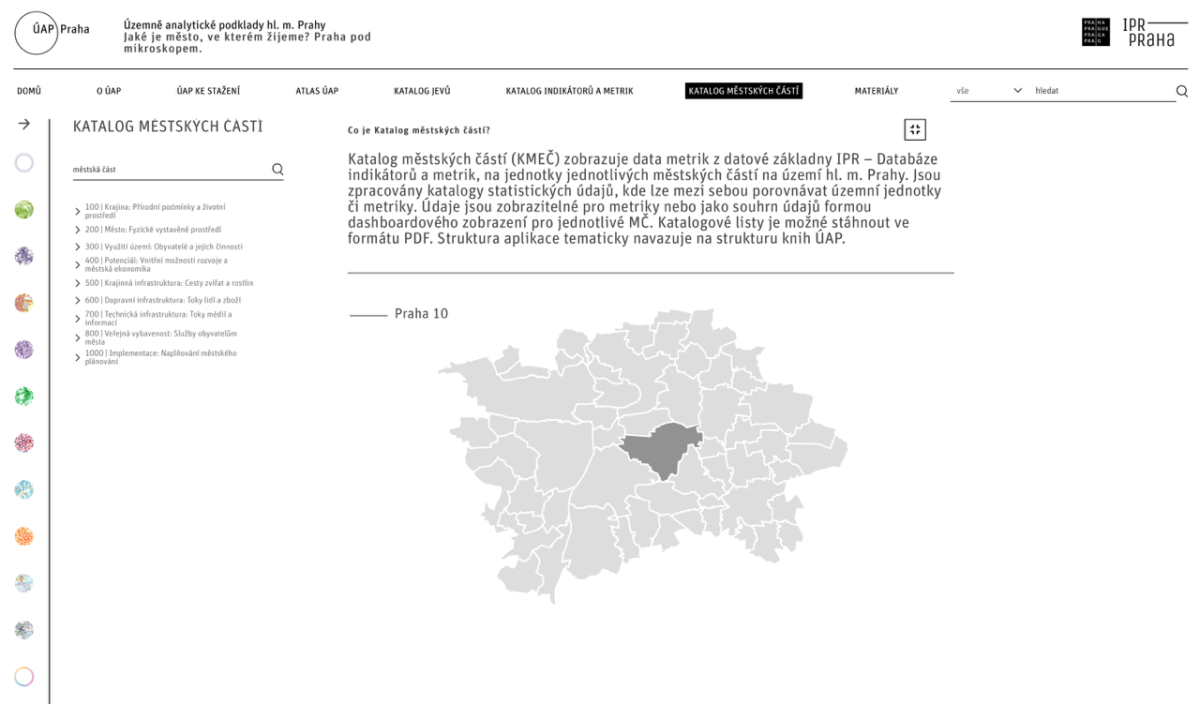 IPR spouští novou aplikaci Katalog městských částí