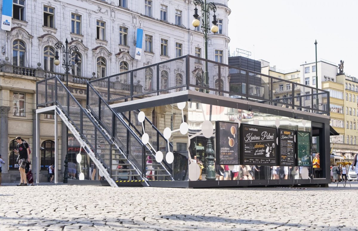 Kavárna POTMĚ, Praha.