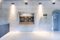 Pohled do "domu hlídače" (Rekonstrukce areálu vodojemů na Žlutém kopci v Brně, David Prudík architekti)