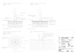 Detaily založení vegetačních prvků (ateliér YYYY, park U Uranie)