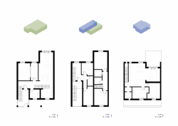 Anna Cisariková, Tovární bytový dům / Hrádek nad Nisou, typy bytů - foto