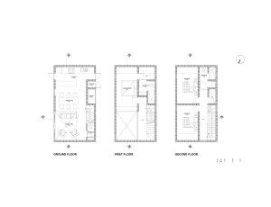 Casa Guadalupe, půdorysy, Omar Lopéz Bautista