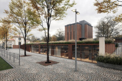 Návrh úprav na Ústřední hřbitov v Brně. Zatím stále jen idea.