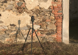 Terestrický skener Leica BLK360 při práci v terénu