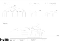 Rodinný dům na Pardubicku, Kvalitář: Pohled jižní a severní