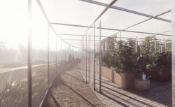 Výstava využití olomouckého opevnění od studentů brněnské architektury.