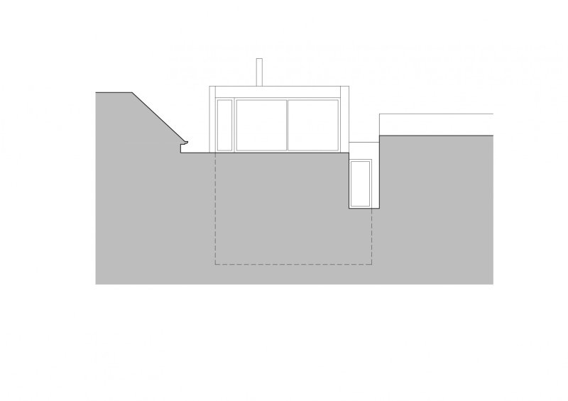 Rodinný dům v údolí Dyje, Kuba & Pilař architekti, pohled jižní