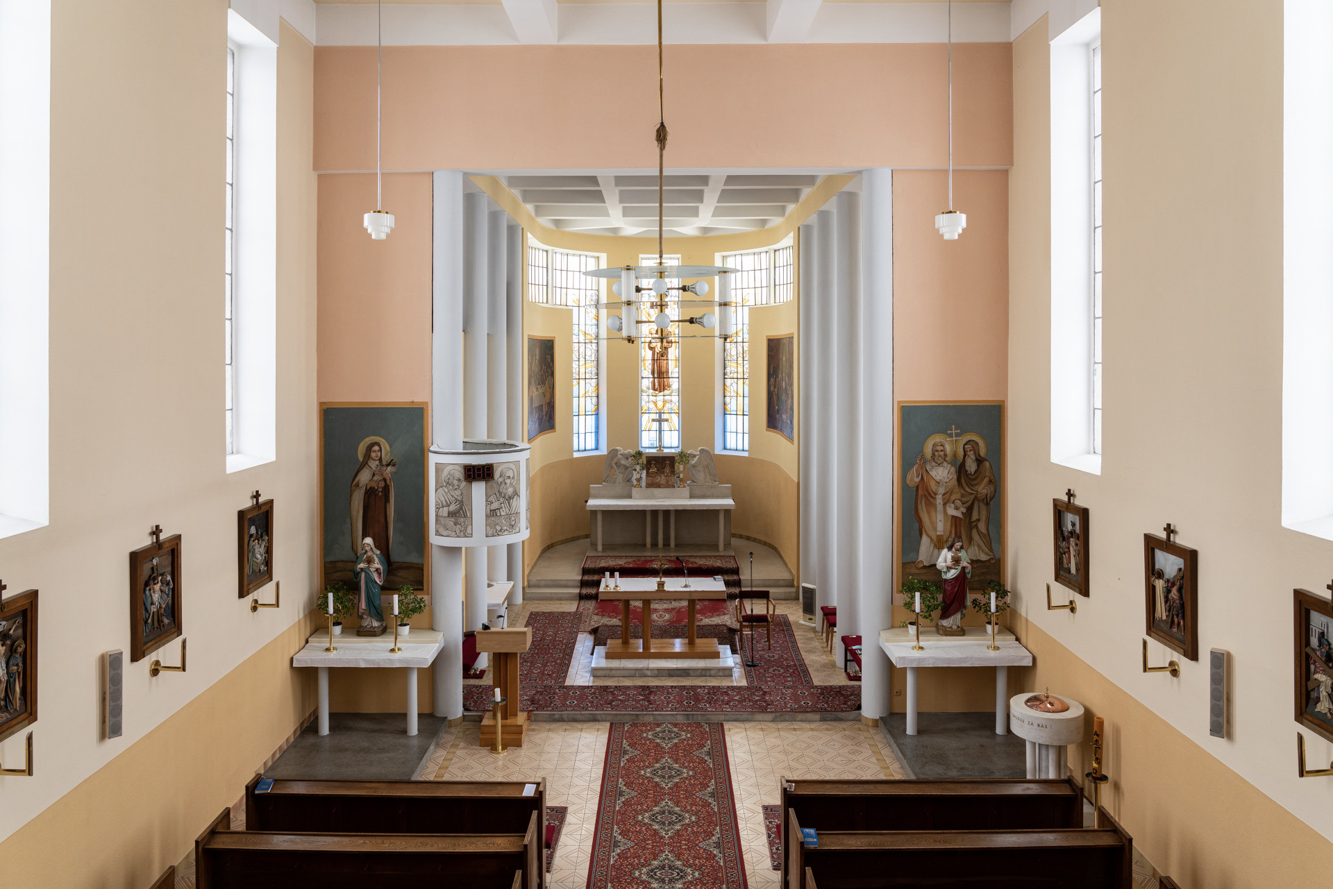 Kostel Sv. Antonína Paduánského v Míškovicích na Zlínsku, František Lýdie Gahura, 1927