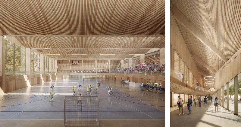 Architektonickou soutěž na novou sportovní halu v Žatci vyhráli španělští architekti