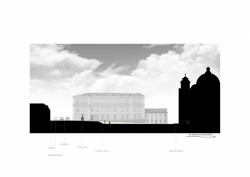 Jiří Lukáš, Centrum Jablonného v Podještědí, prostranství před bazilikou, situace – foto