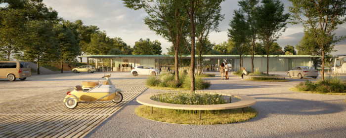 Vizualizace přístavby k Muzeu terezínského ghetta od Marcely Steinbachové a Stevena Holla