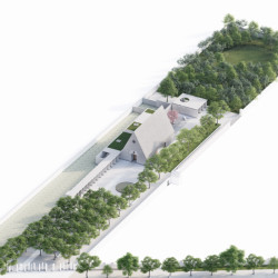 Smuteční síň v Poděbradech, vítězný návrh 