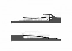 Zázemí rekreačního areálu Bachledka, Compass architekti, řezy