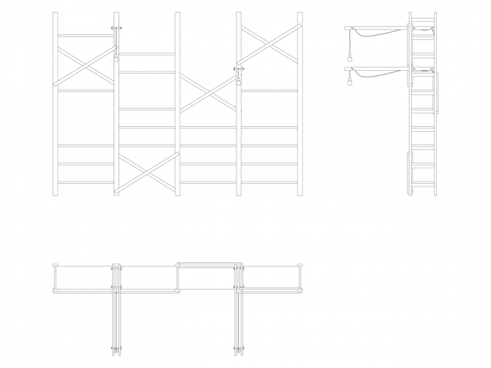 Mjölk architekti, Bookstore Artmap, knihovna 02 – foto