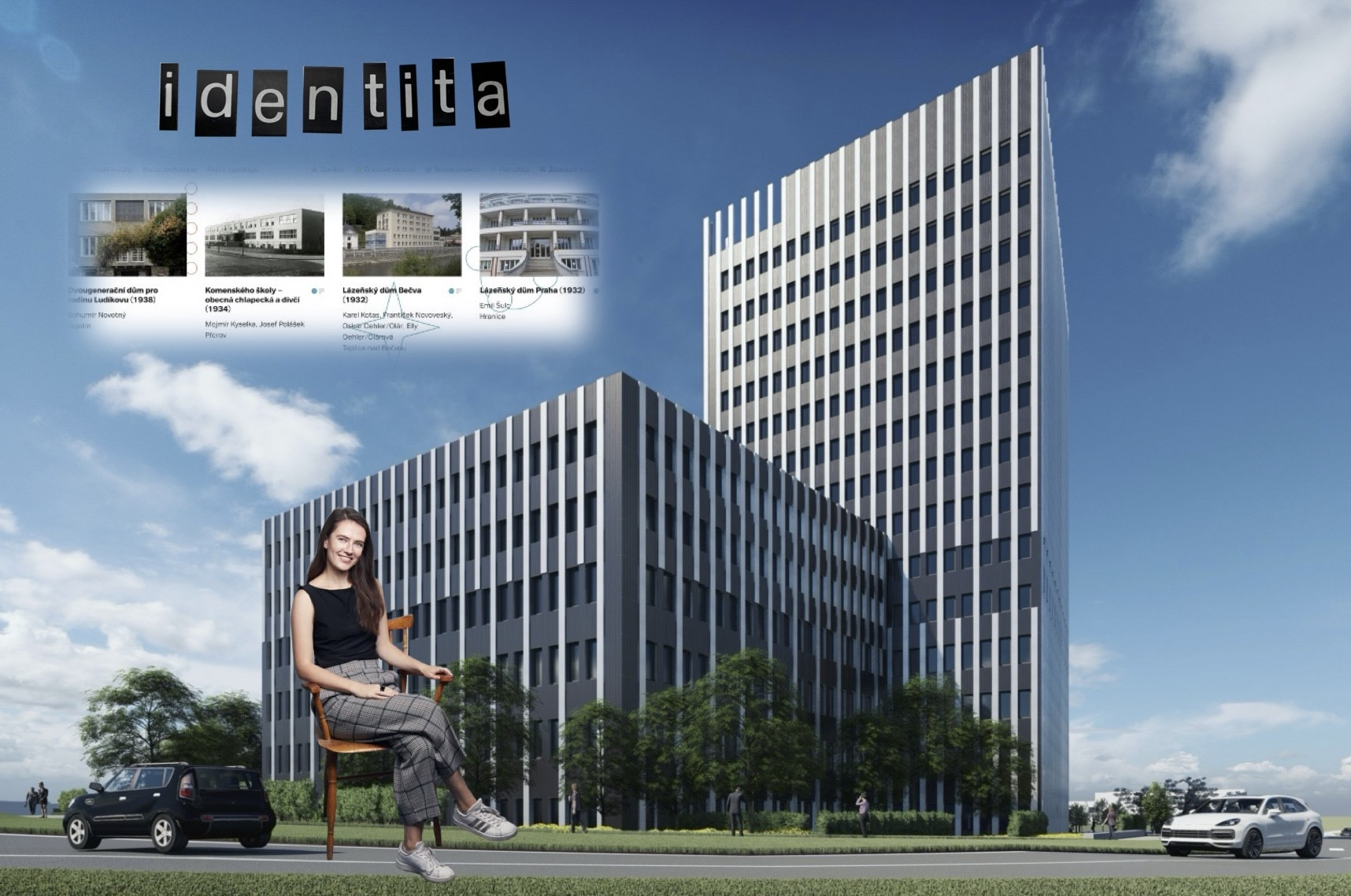 Novinky na architektonické scéně: palác justice v Ústí, přerovský architektonický manuál a grafický design ve filmu Identita