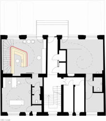 ov-a, Fyzioterapeutická klinika Hometherapy, půdorys 1. NP - foto