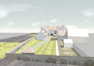 Úprava bývalé fary ve Chvalšinách na zařízení pro  pobyty osob s poruchami autistického spektra, 4DS - vizualizace