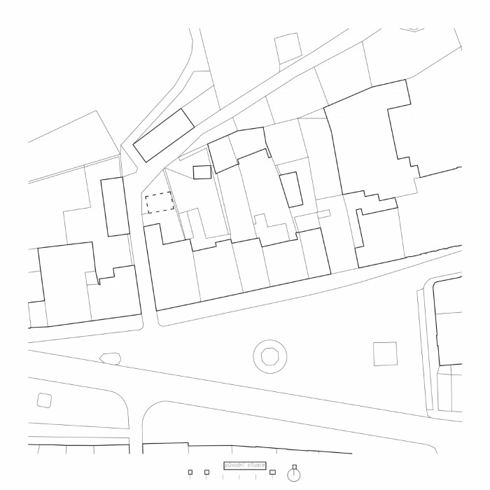 Altán městské knihovny ve Vamberku, Martin Kožnar, situace původní