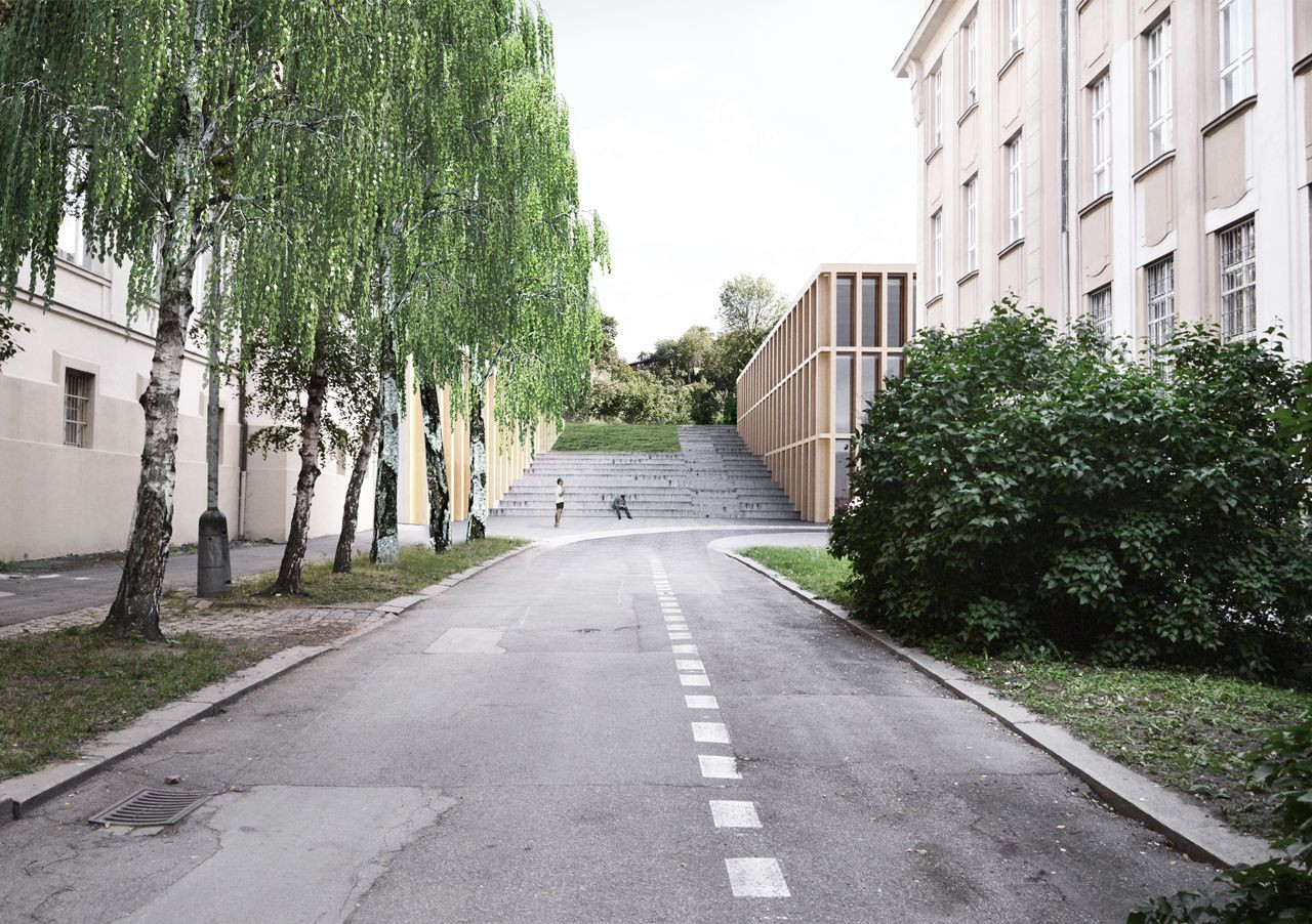 Jakub Hoffmann (FA ČVUT), Sportovní centrum Univerzity Karlovy // 17. Přehlídka diplomových prací, 3. místo – foto