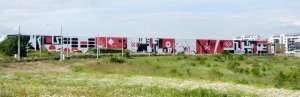 Polep industriální developerské skladištní haly CTPark Plzeň, Kristina Fišerová.