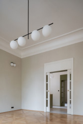 Funkčně jsou řešeny dispozice. (Rekonstrukce Malého Buquoyského Paláce v Praze, Tereza Scheibová)