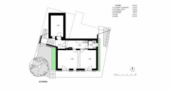 Vinohradnický dům na Zoboru, půdorys suterén, VAN JARINA