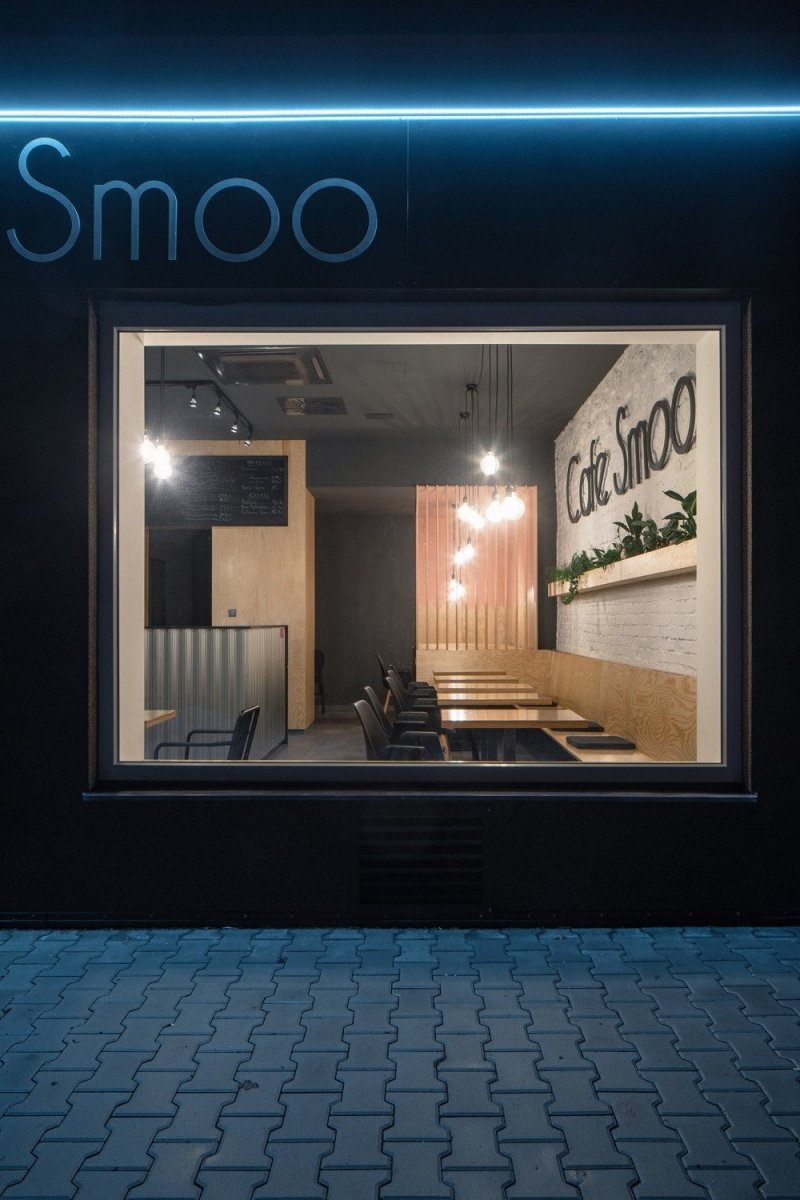 Interiér Cafe Smoo v Příbrami, Michael Karnet