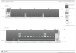 Zimní stadion v Teplicích, MISE a SIAL Architekti a inženýři, pohledy S a J