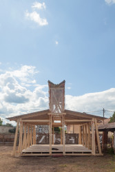 Pavilon Lighthouse od GRAU Architects v maďarském městě Ipolytarnóc